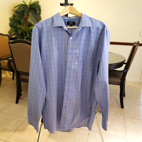 J. Crew Other - Thompson Shirtings J.Crew Wrinkle Free Longsleeve Dress Shirt XL 17-17 1/2